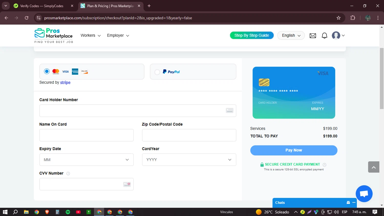 Pros Marketplace promo code screenshot showing code CREEPY10 applied at Pros Marketplace checkout page. Uploaded by SimplyCodes community member Mr_Allighieri on Jan 23, 2025
