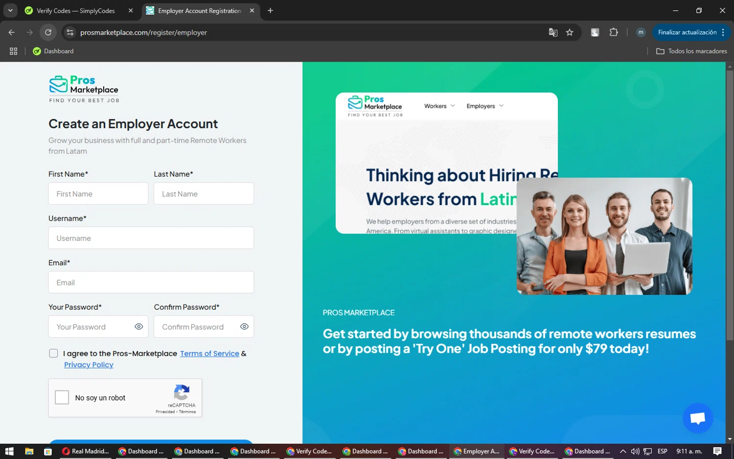 Pros Marketplace checkout page showing Pros Marketplace promo code box | Screenshot taken by SimplyCodes community member on Nov 26, 2024