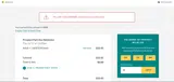 JULYUPGRADE coupon verification screenshot