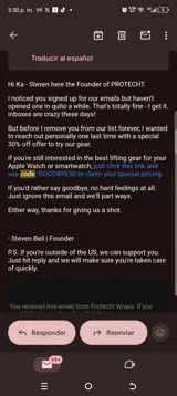 Goodbye30 coupon verification screenshot
