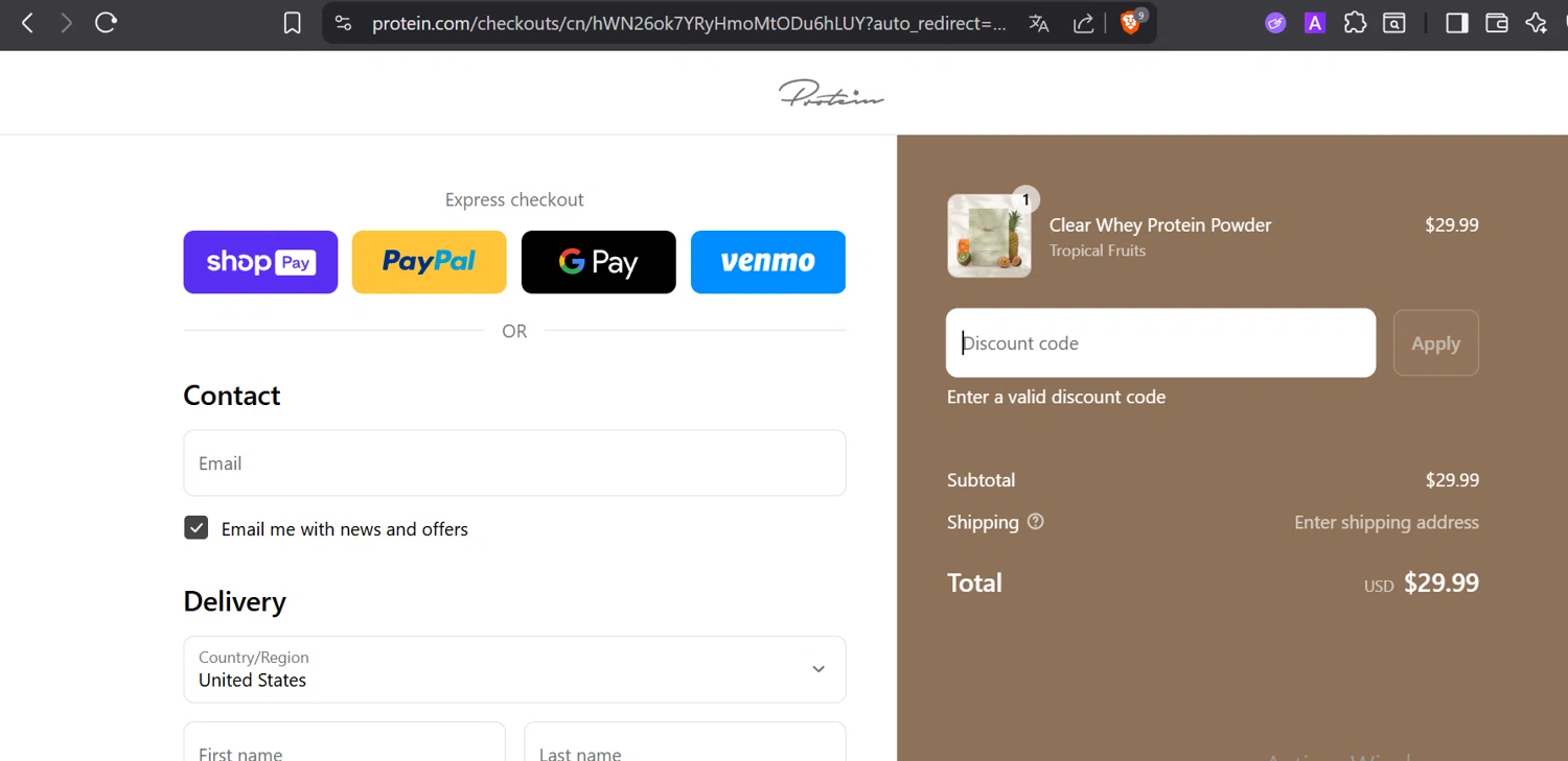 Protein.com discount code screenshot showing code SUMMER applied at Protein.com checkout page. Uploaded by SimplyCodes community member DiaCritics on Aug 22, 2025