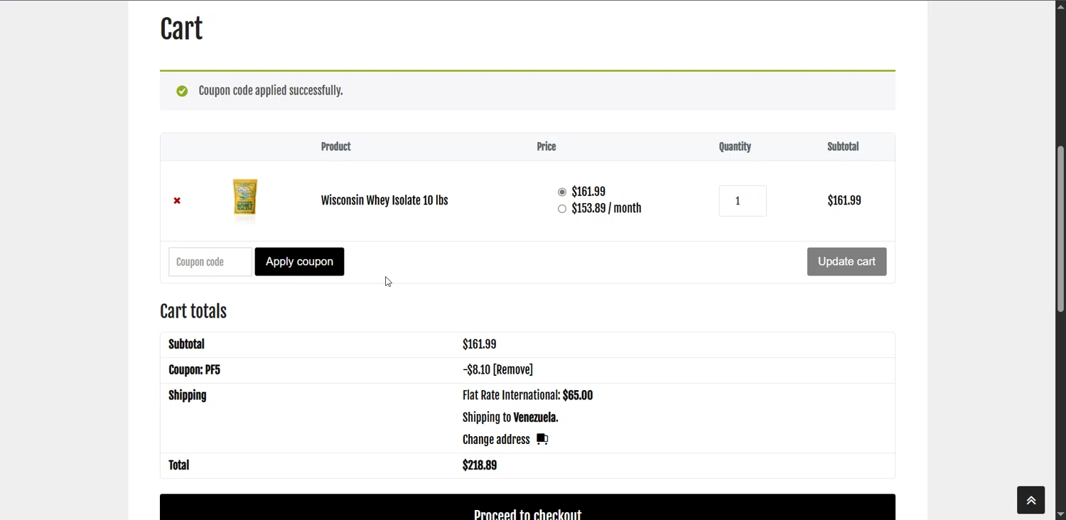 Protein Factory checkout page showing Protein Factory discount code box | Screenshot taken by SimplyCodes community member on Jun 16, 2025