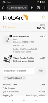 COUPONBIRDS10 coupon verification screenshot