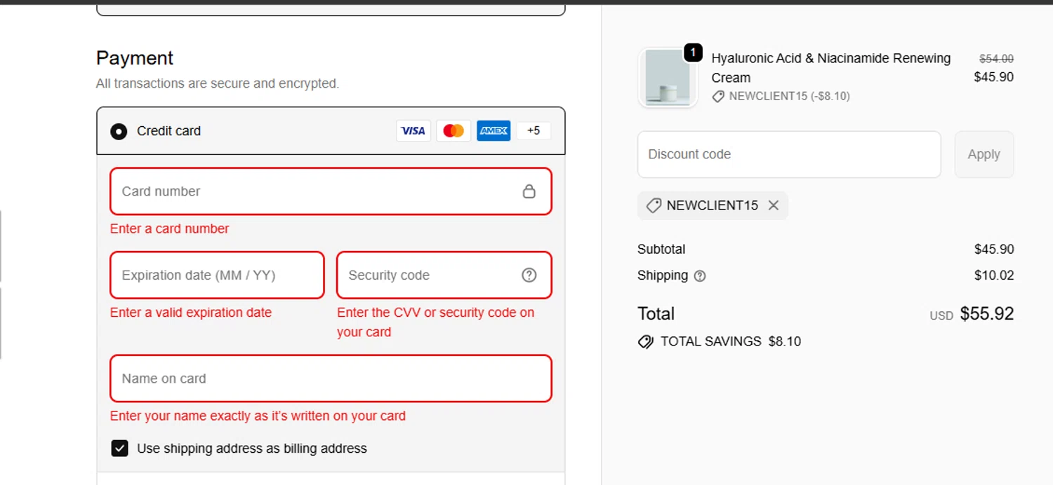 Protocol Lab promo code screenshot showing code NEWCLIENT15 applied at Protocol Lab checkout page. Uploaded by SimplyCodes community member 111111 on Dec 27, 2025
