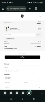 Proto Pipe coupon verification screenshot