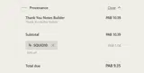 SQUID10 coupon verification screenshot