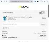 Proviz coupon verification screenshot