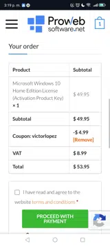 victorlopez coupon verification screenshot