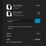 Zambra10 coupon verification screenshot