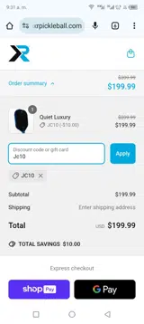 Jc10 coupon verification screenshot