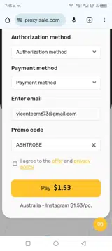 ASHTROBE coupon verification screenshot