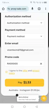 RASOGIGS coupon verification screenshot