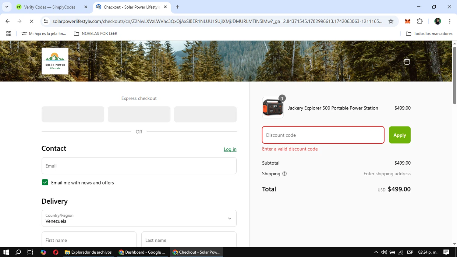 Proxy-Seller promo code screenshot showing code SIMPLYCODES15 applied at Proxy-Seller checkout page. Uploaded by SimplyCodes community member Rowan18 on Mar 15, 2025