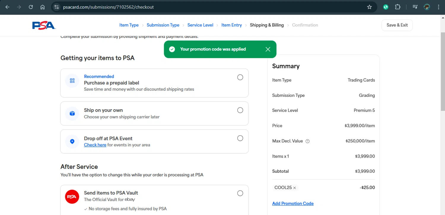 where to use Purchasing Power promo code box