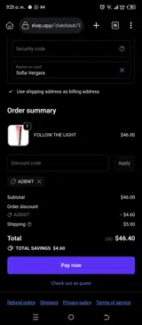 Adbwt coupon verification screenshot