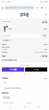 ADBOE coupon verification screenshot