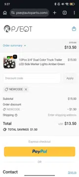 newcode coupon verification screenshot