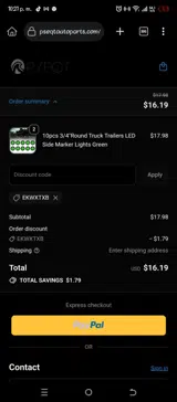 EKWXTXB coupon verification screenshot