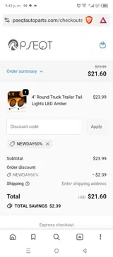 NEWDAY60% coupon verification screenshot