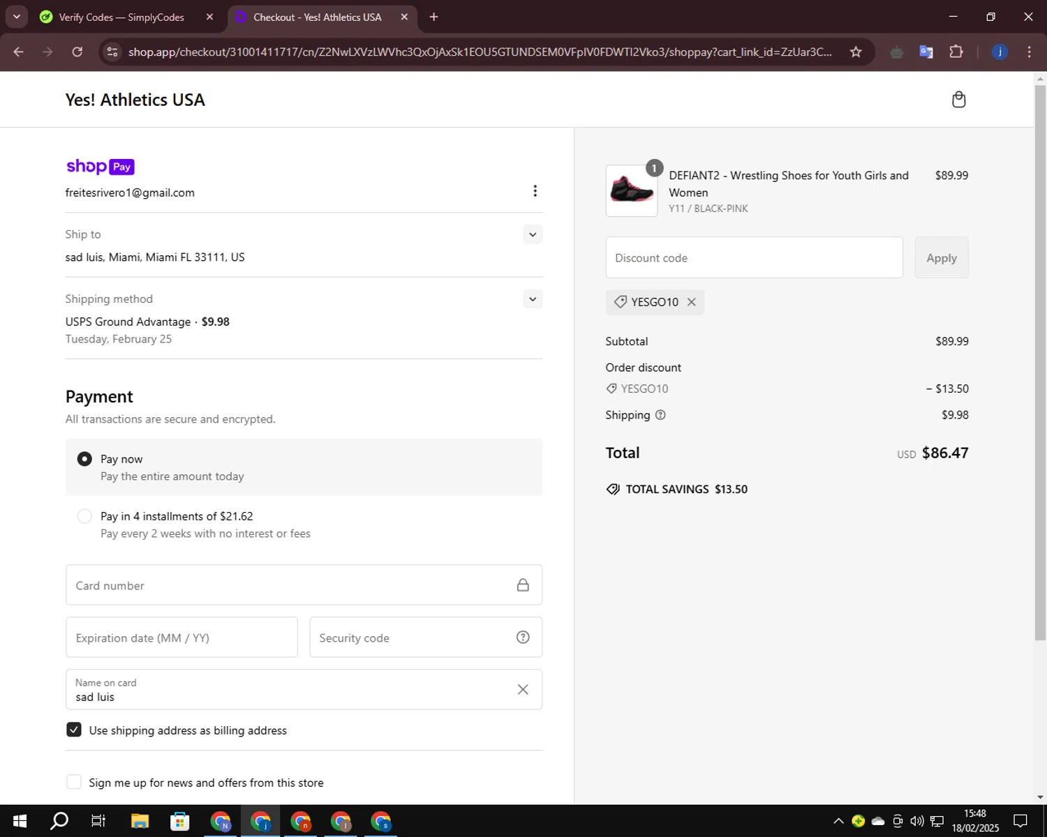 Ptula discount code screenshot showing code Rachelolivia applied at Ptula checkout page. Uploaded by SimplyCodes community member RoyalGuardian2978 on Feb 18, 2025