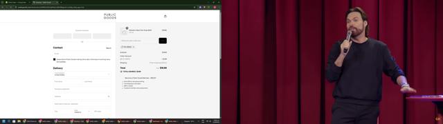 Public Goods checkout page showing Public Goods discount code box | Screenshot taken by SimplyCodes community member on Sep 12, 2025