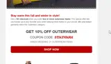 STAYWARM coupon verification screenshot