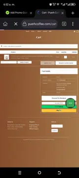 cofee30 coupon verification screenshot