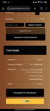lovee20 coupon verification screenshot