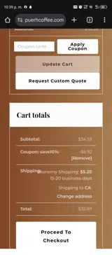 save10% coupon verification screenshot