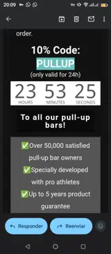 PULLUP coupon verification screenshot