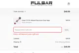 Pulsar Vaporizers coupon verification screenshot