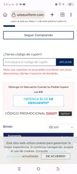 NYSALE coupon verification screenshot
