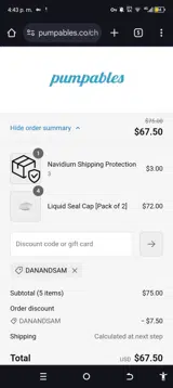 DANANDSAM coupon verification screenshot