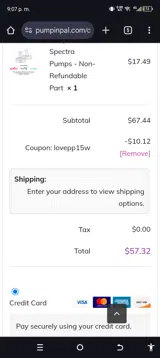 LOVEPP15W coupon verification screenshot
