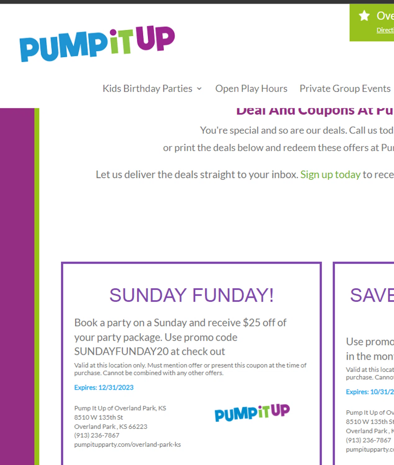 Pump It Up Promo Codes 75 Off August 2024