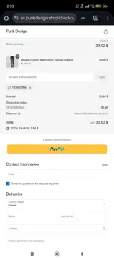VESMEDINIA coupon verification screenshot