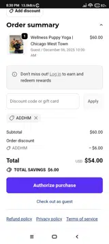 ADDHM coupon verification screenshot