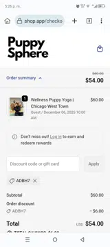 ADBH7 coupon verification screenshot