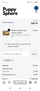 ADBJ9 coupon verification screenshot