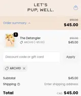 ARCH10 coupon verification screenshot