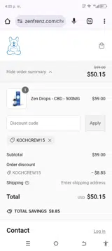 RRRPUPS coupon verification screenshot
