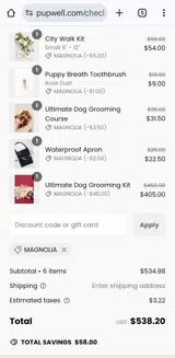Magnolia coupon verification screenshot