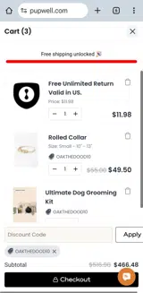 Oakthedood10 coupon verification screenshot