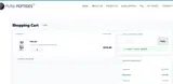 Pura Peptides coupon verification screenshot
