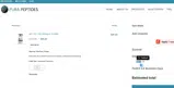 Pura Peptides coupon verification screenshot