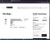 Purdue Boilermakers coupon verification screenshot