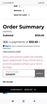 3ZM6TP coupon verification screenshot