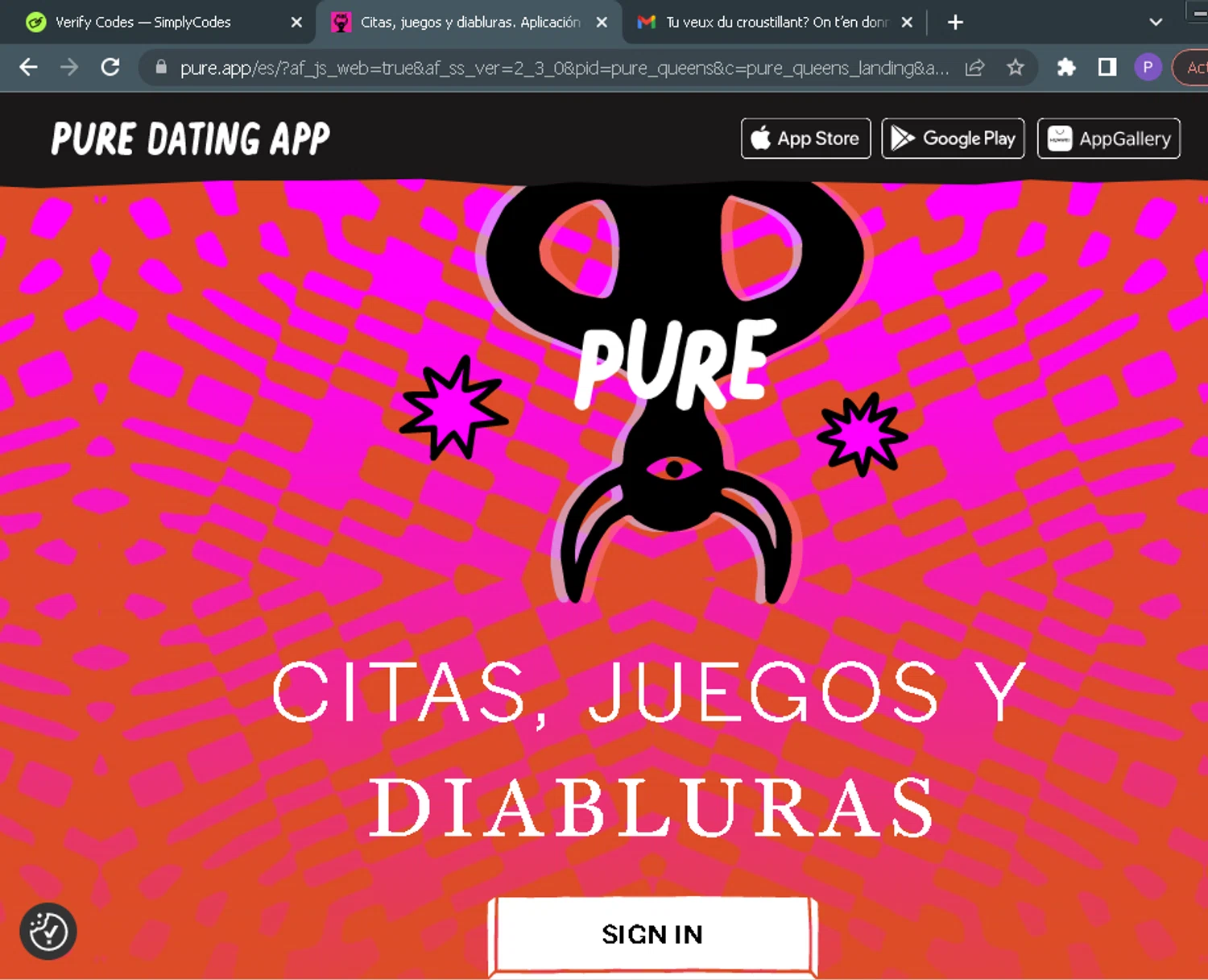 Pure App promo code screenshot showing code TAKEMETOPURE applied at Pure App checkout page. Uploaded by SimplyCodes community member ParisSmith on Nov 21, 2025