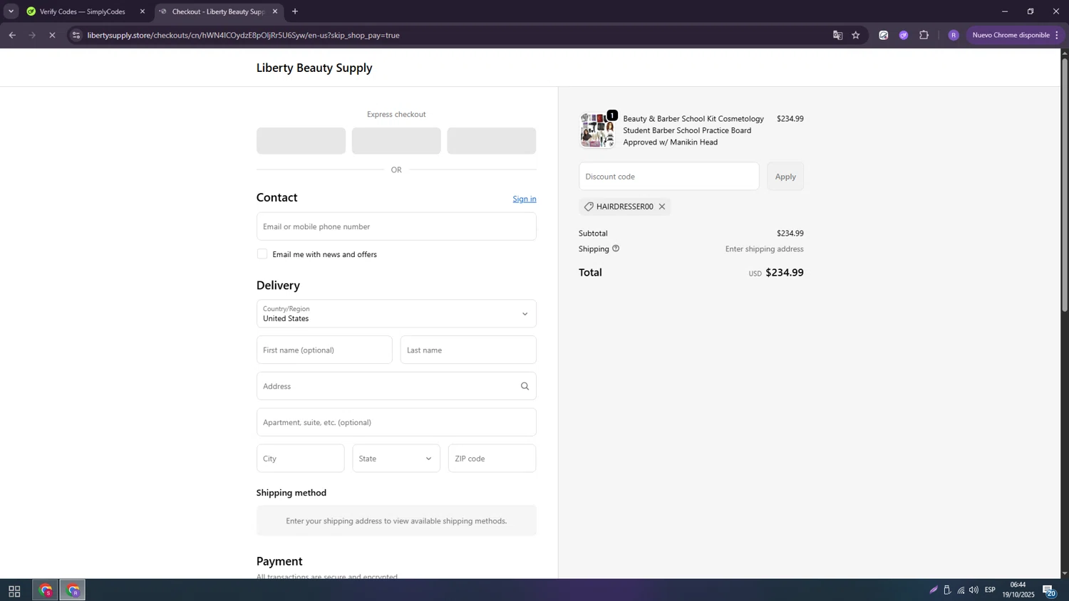 Pure App checkout page showing Pure App promo code box | Screenshot taken by SimplyCodes community member on Oct 19, 2025