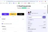 Pure Frequencies coupon verification screenshot